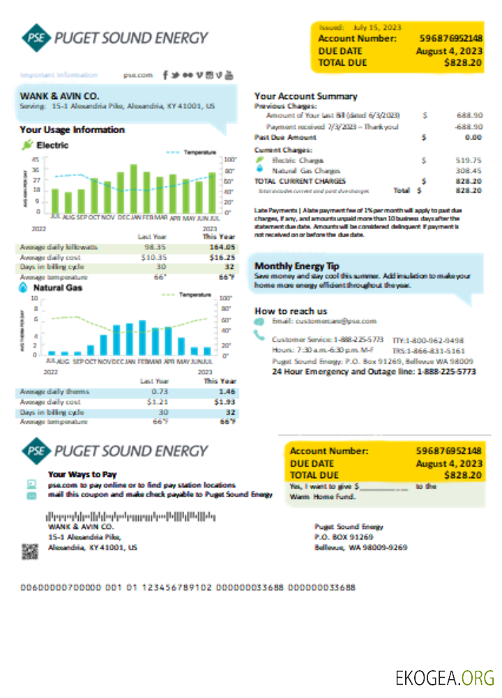 Projet de loi sur les services publics de Washington Puget Sound Energy, SCR